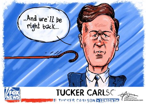 Opinion: Goodbye Tucker Carlson. I’ll miss the cartoons.